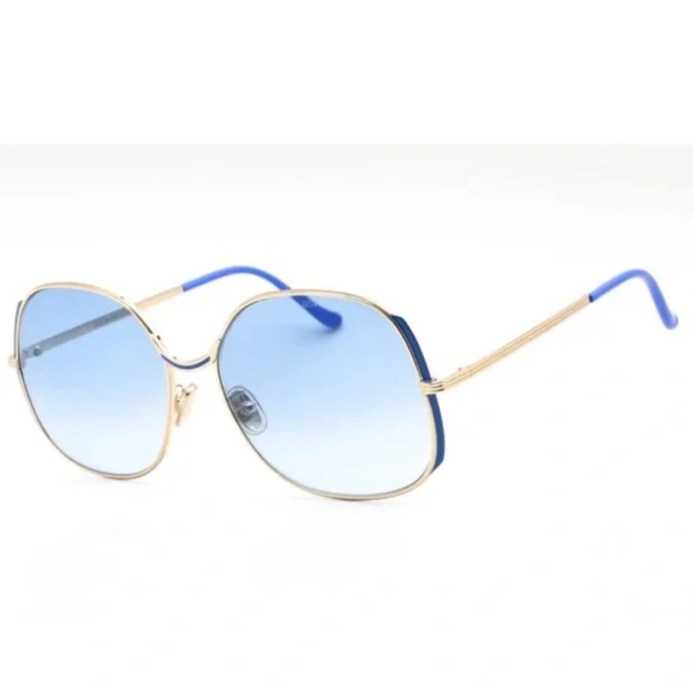 Cutler And Gross Unisex Sunglasses Blue and Gold Size 60-17-140 NWT